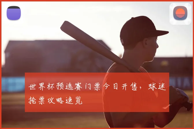 世界杯预选赛门票今日开售，球迷抢票攻略速览